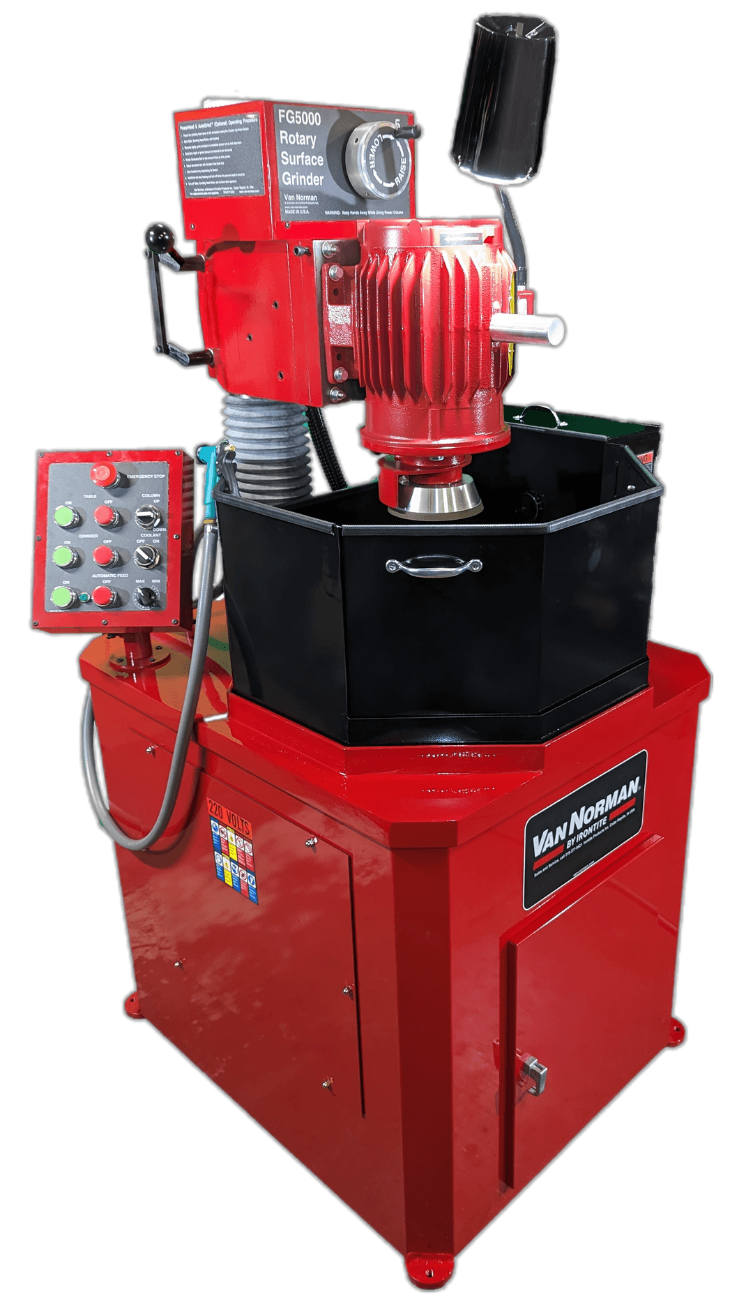 Right Hand side of the Van Norman FG-10,000 Flyweel Grinder